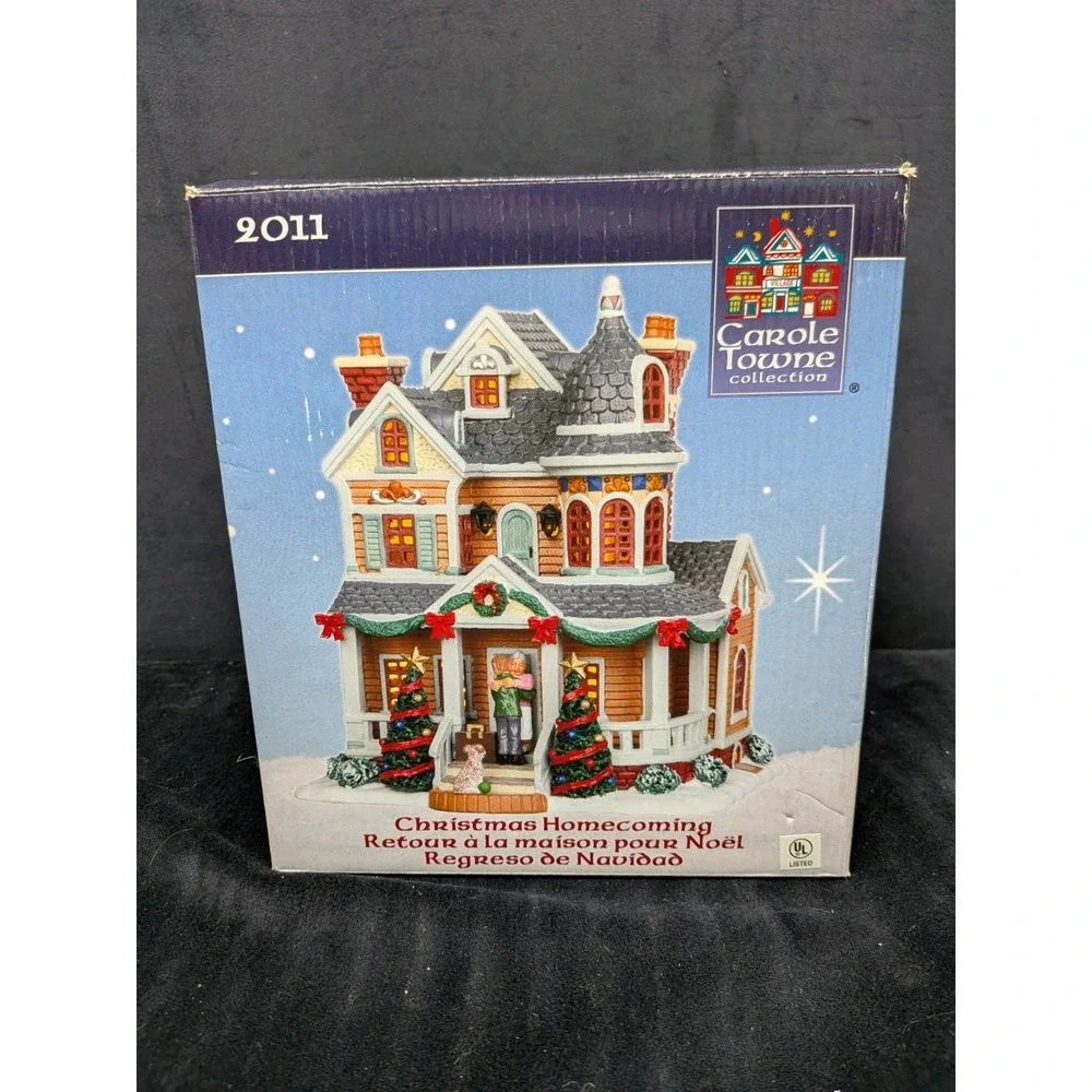 Lemax Carole Towne Collection Christmas Homecoming Lighted House 2011 Retired